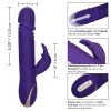 VIBRADOR RABBIT - Jack Rabbit Signature Silicone Thrusting Purple - CALIFORNIA EXOTICS